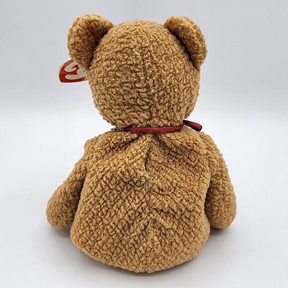 1993/1996 Original TY Beanie Baby Curly Brown Bear, The Beanie Babies Collection - Picture 5 of 11